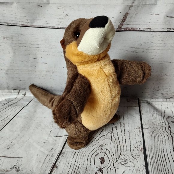 Wild Republic River Otter realistic Plush 10" Standing Stuffed Animal Toy - Picture 1 of 8